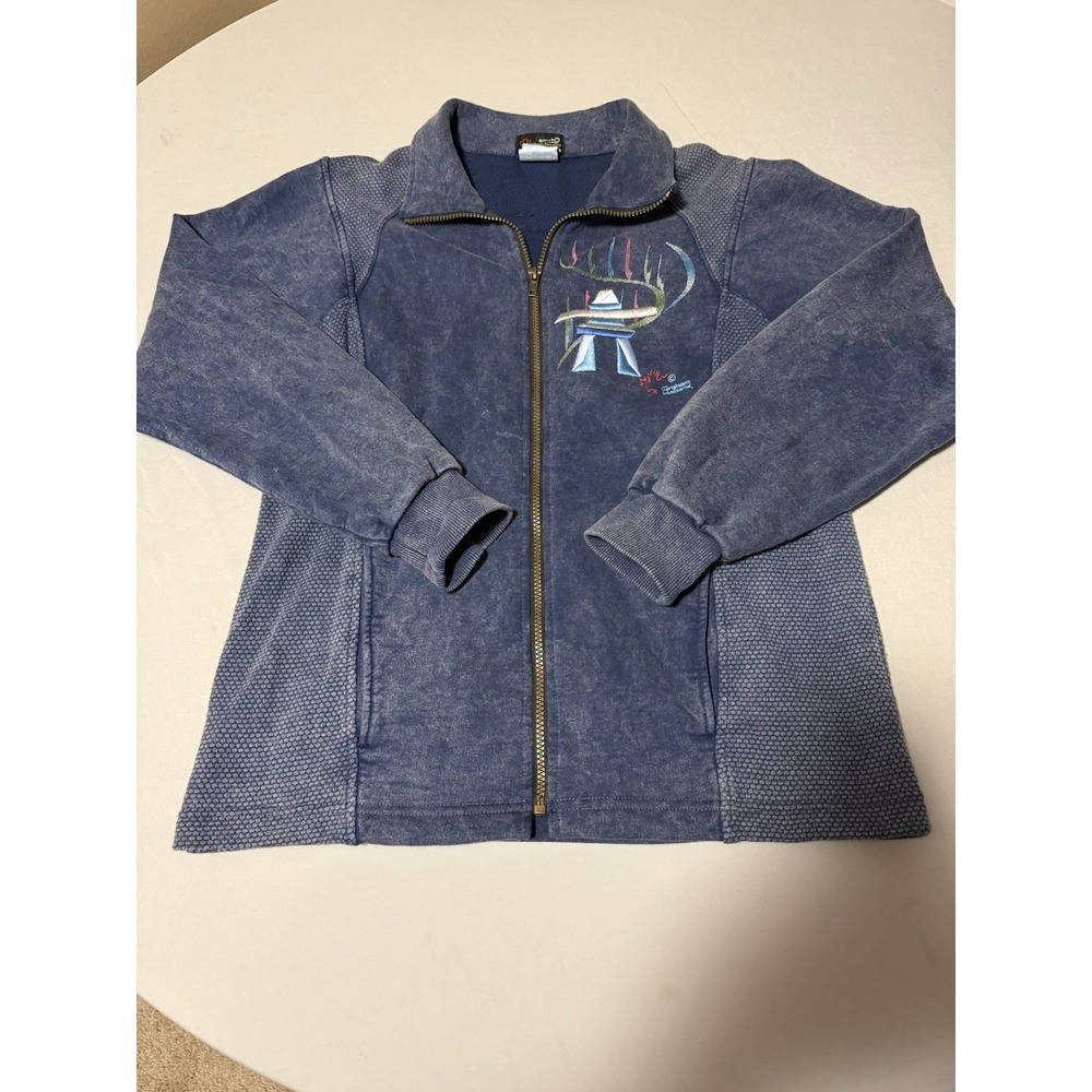 Graham Howard Designs Jacket Women's XS Full Zip Canada Embroidered Inukshuk